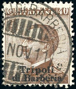 TRIPOLI 1909 - 40 cent. soprastampato, ... 