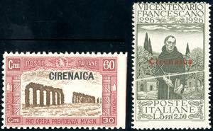 1926/27 - 5 + 2,50 lire S.Francesco, plì ... 