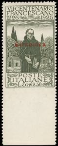1926 - 5 + 2,50 lire San Francesco, non ... 
