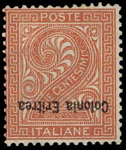 1893 - 2 cent. De La Rue, soprastampa ... 