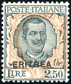 1926 - 2,50 lire Floreale, ornato floreale ... 