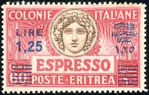 ESPRESSI 1937 - 1,25 lire su 60 b. rosa ... 