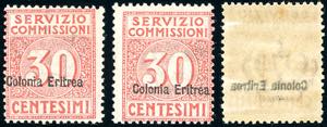 SERVIZIO COMMISSIONI 1916 - Le tre varietà ... 