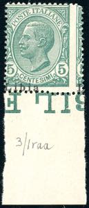 1912 - 5 cent. Leoni, soprastampa del II ... 