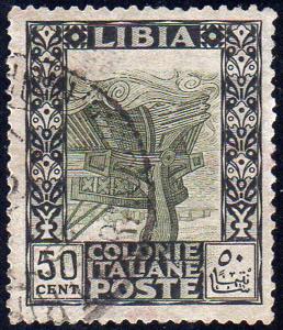 1921 - 50 cent. Pittorica, centro capovolto ... 