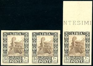 1924 - 30 cent. Pittorica (50), prova ... 