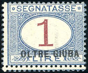 SEGNATASSE 1923 - 1 lira, doppia ... 