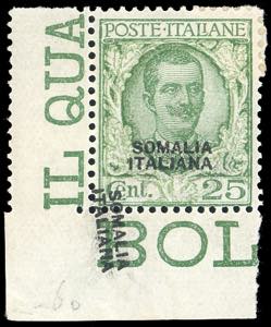 1927 - 25 cent. Floreale, doppia ... 