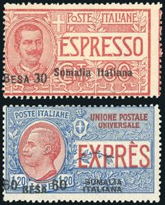 ESPRESSI 1923 - 30 b. su 60 cent., 60 b. su ... 