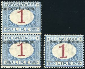 SEGNATASSE 1909 - 1 lira soprastampato in ... 