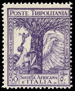 1928 - 50 + 10 cent. Pro Società Africana, ... 