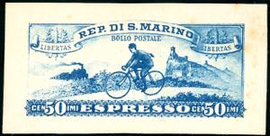 1929 - 50 cent. espresso, saggio non ... 
