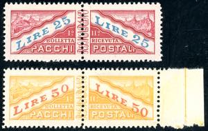 1946 - 25 e 50 lire (31/32), gomma integra, ... 