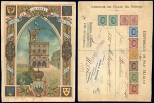 1900 - 5 lire Palazzo del Consiglio, busta ... 