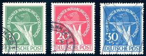 GERMANIA BERLINO 1949 - Riforma monetaria, ... 