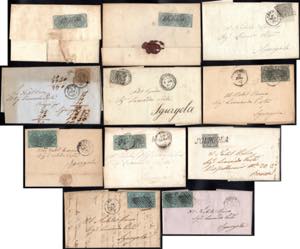 STATO PONTIFICIO 1852/1867- Undici lettere ... 