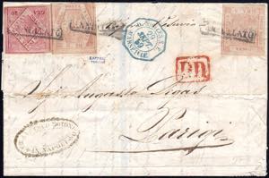 1859 - 20 grana, falso per Posta, II tipo, 5 ... 