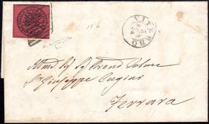 1868 - 20 cent. rosso bruno, senza punto ... 