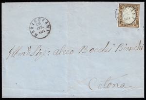 1861 - 10 cent. bruno olivastro scuro ... 
