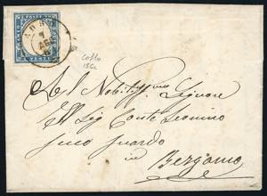 1861 - 20 cent. azzurro grigio (15Cc), ... 