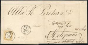 1861 - 80 cent. ocra arancio (17b), ... 