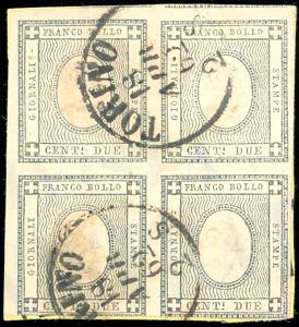 1861 - 2 cent. grigio verdastro (20b), ... 