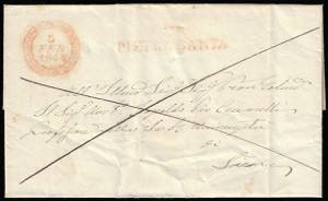 1844 - Lettera prefilatelica da Pietrasanta ... 
