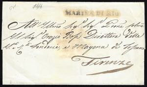 1844 - Sovracoperta di lettera prefilatelica ... 