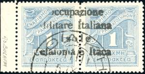 EMISSIONI DI ITACA SEGNATASSE 1941 - 1 d. + ... 