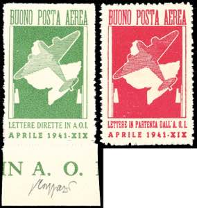 FRANCHIGIA MILITARE 1941 - Buoni di posta ... 