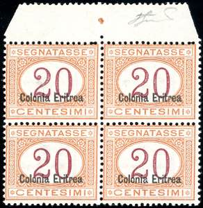 SEGNATASSE 1920 - 20 cent., soprastampato in ... 