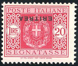 SEGNATASSE 1934 - 20 lire, soprastampa ... 