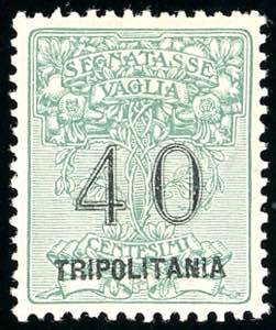 1924 - 40 cent. verde, soprastampa in ... 