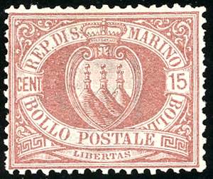 1892 - 15 cent. Stemma (15), ottima ... 