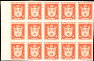 1945 - 4 lire Stemmi, non dentellato (288a), ... 