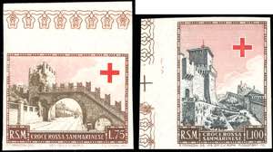 1951 - 75 lire e 100 lire Pro Croce Rossa, ... 