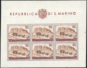 1949/51 - UPU, i quattro foglietti ... 