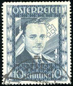 AUSTRIA 1936 - 10 s. Dollfuss (484), usato, ... 