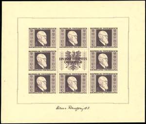 AUSTRIA FOGLIETTI 1946 - Foglietti ... 