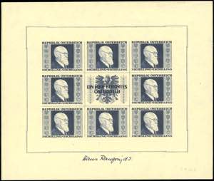 AUSTRIA FOGLIETTI 1946 - Foglietti ... 