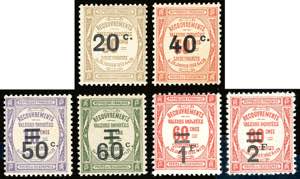 FRANCIA SEGNATASSE 1917/26 - Due serie ... 