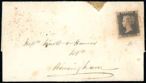 GRAN BRETAGNA 1840 - 1 p. Penny Black, P-A ... 