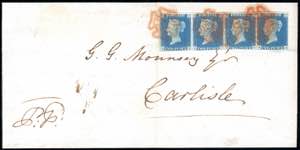 GRAN BRETAGNA 1840 - 2 p. azzurro (2), ... 