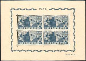 PORTOGALLO FOGLIETTI 1945 - 1,75 e. ... 