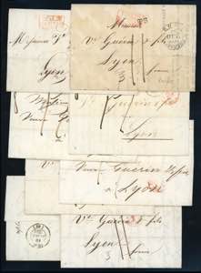 PREFILATELICHE 1835/1850 - Otto lettere ... 