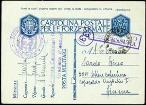 REGNO DITALIA POSTA MILITARE ... 