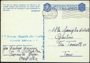 REGNO DITALIA POSTA MILITARE ... 