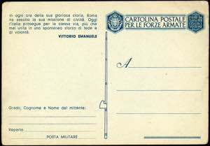 REGNO DITALIA POSTA MILITARE ... 