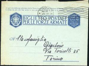 REGNO DITALIA POSTA MILITARE ... 