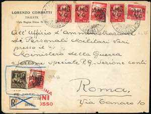 TRIESTE AMG-VG 1946 - Sette buste affrancate ... 